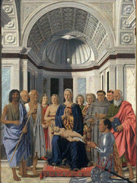The Virgin With Child Angels And Saints 1474 By Piero Della Francesca Fine Art Print