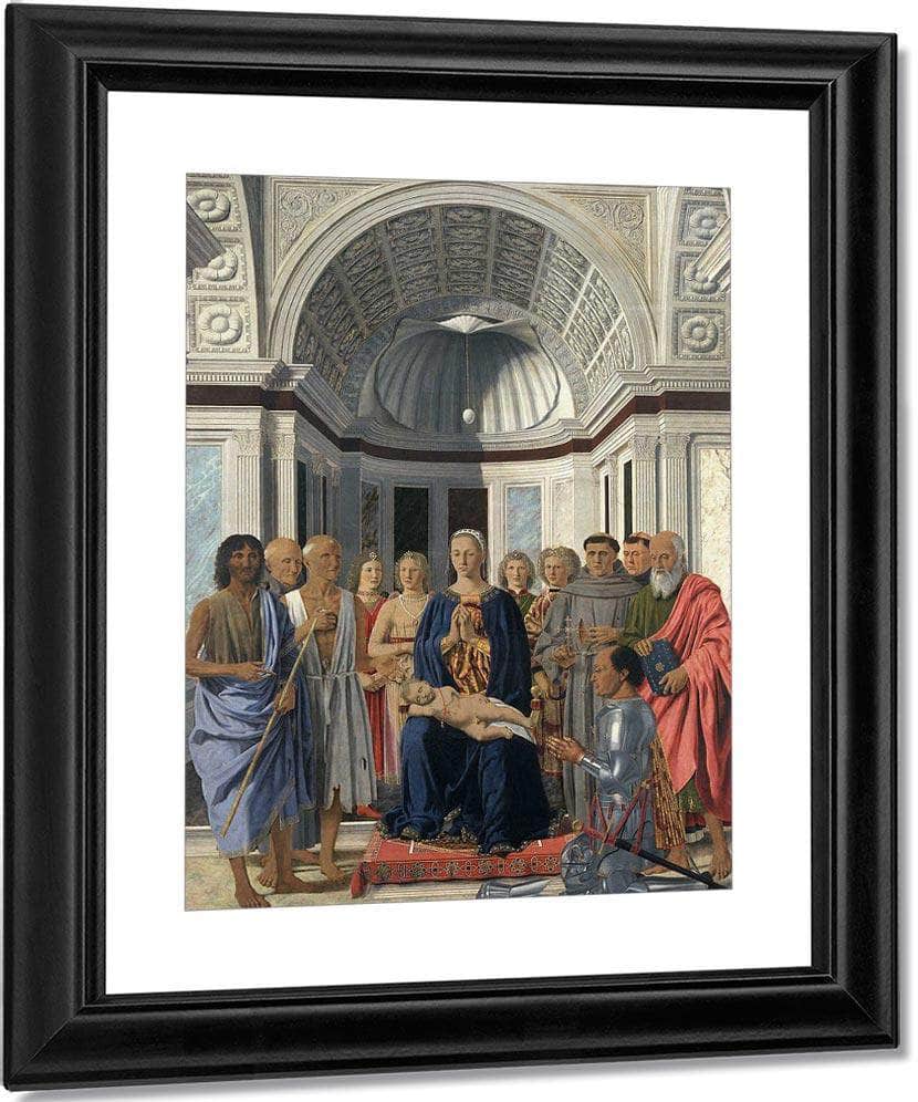 The Virgin With Child Angels And Saints 1474 By Piero Della Francesca Fine Art Print