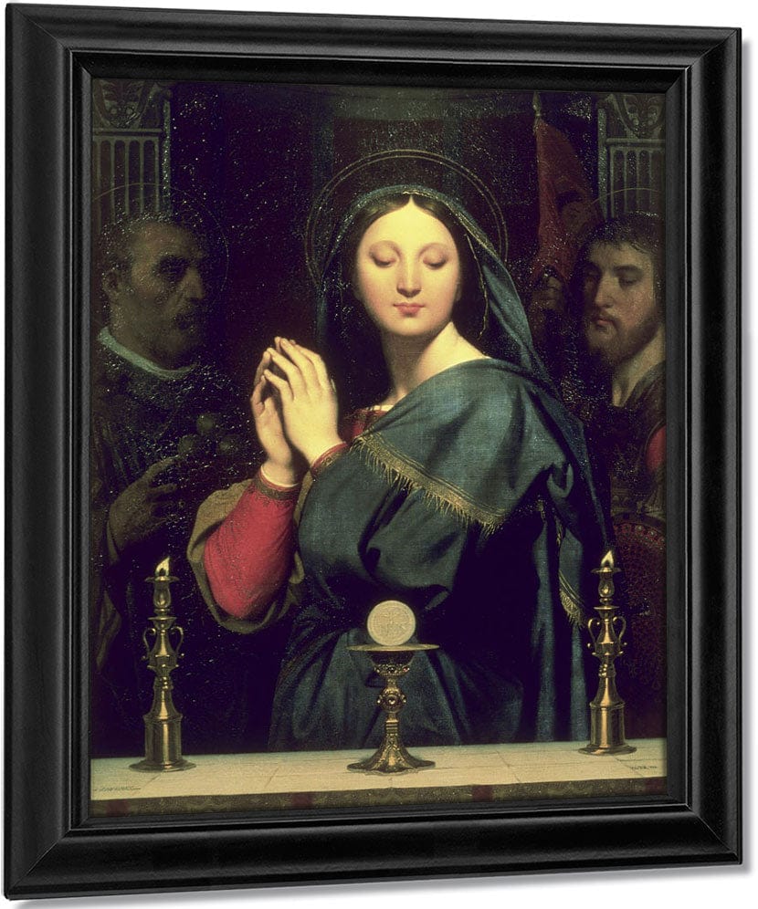 The Virgin With The Host By Jean Auguste Dominique Ingres Fine Art Print