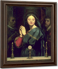 The Virgin With The Host By Jean Auguste Dominique Ingres Fine Art Print