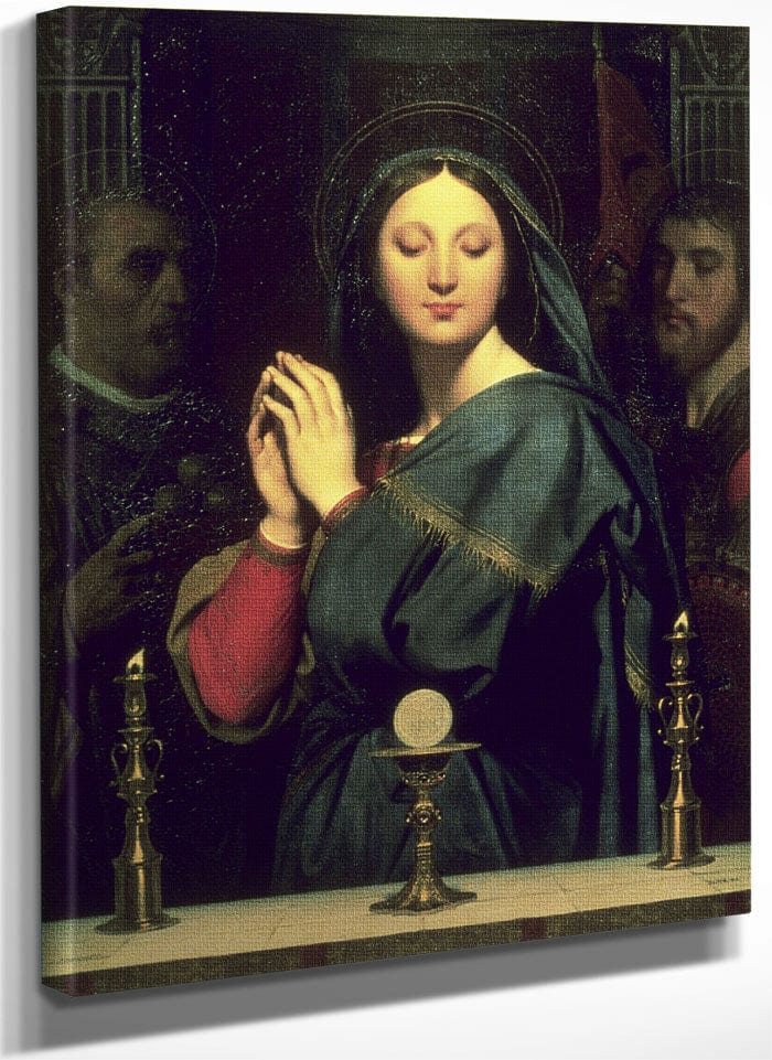 The Virgin With The Host By Jean Auguste Dominique Ingres Fine Art Print