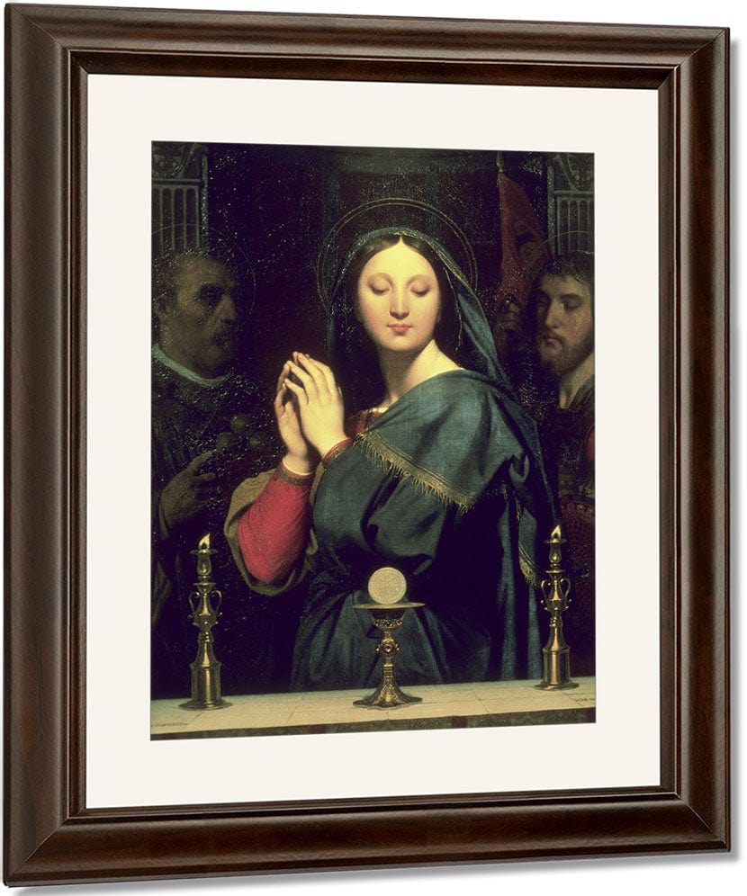 The Virgin With The Host By Jean Auguste Dominique Ingres Fine Art Print