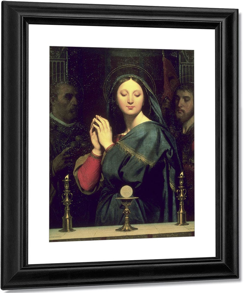 The Virgin With The Host By Jean Auguste Dominique Ingres Fine Art Print