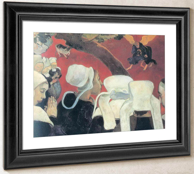 The Vision After The Sermon (Jacob Fighting With The Angel By Paul Gauguin Fine Art Print