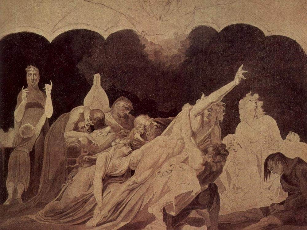 The Vision In The Asylum By Henry Fuseli Fine Art Print