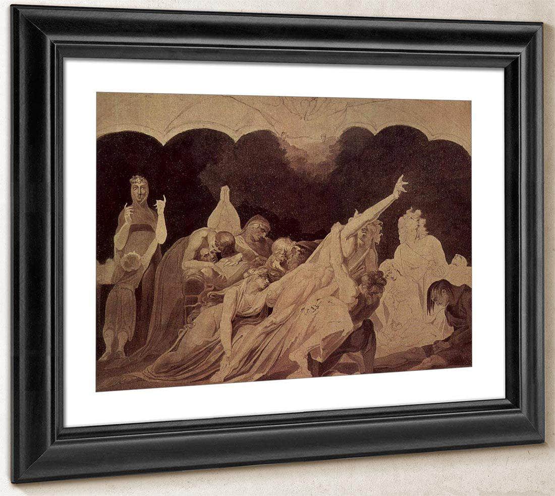 The Vision In The Asylum By Henry Fuseli Fine Art Print