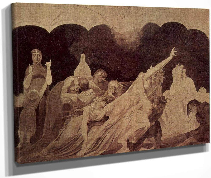 The Vision In The Asylum By Henry Fuseli Fine Art Print