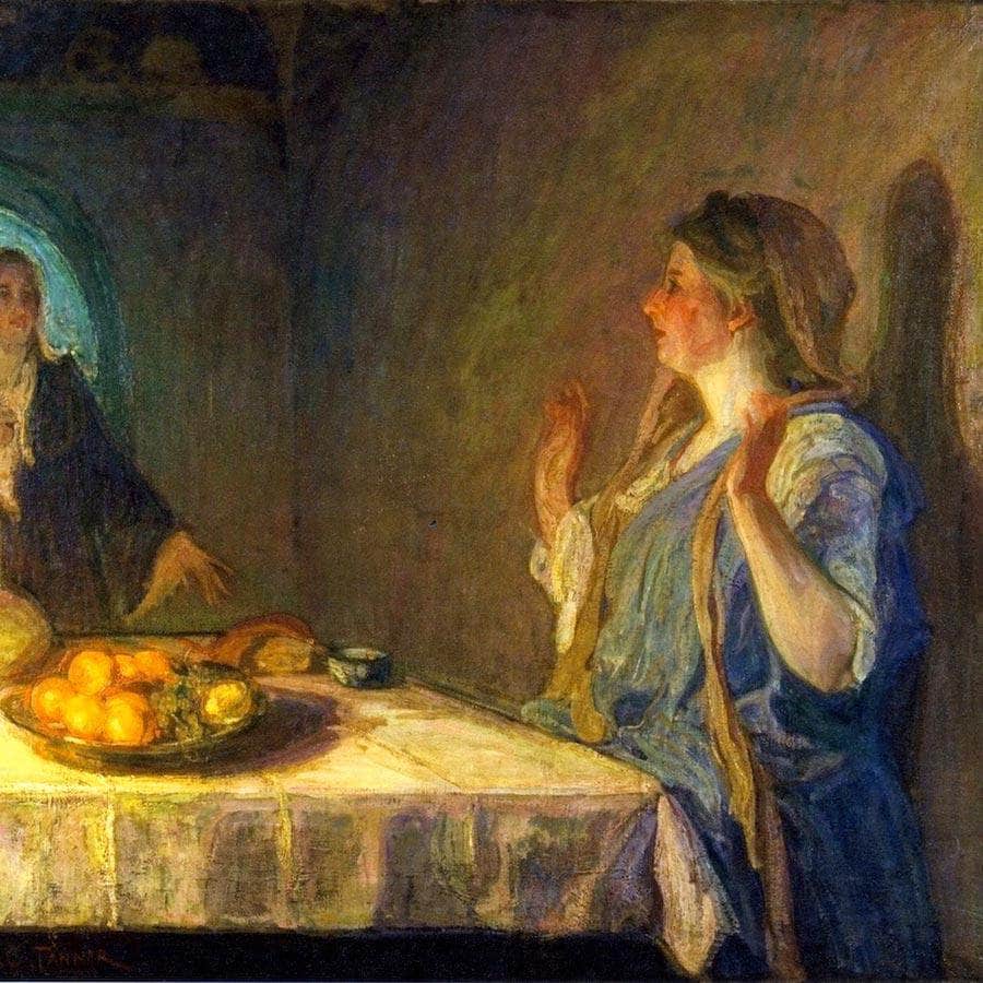 The Visitation By Henry Ossawa Tanner Fine Art Print