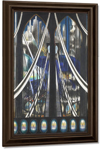 The Voice Of The City Of New York Interpreted  The Bridge (Brooklyn Bridge) By Joseph Stella Fine Art Print