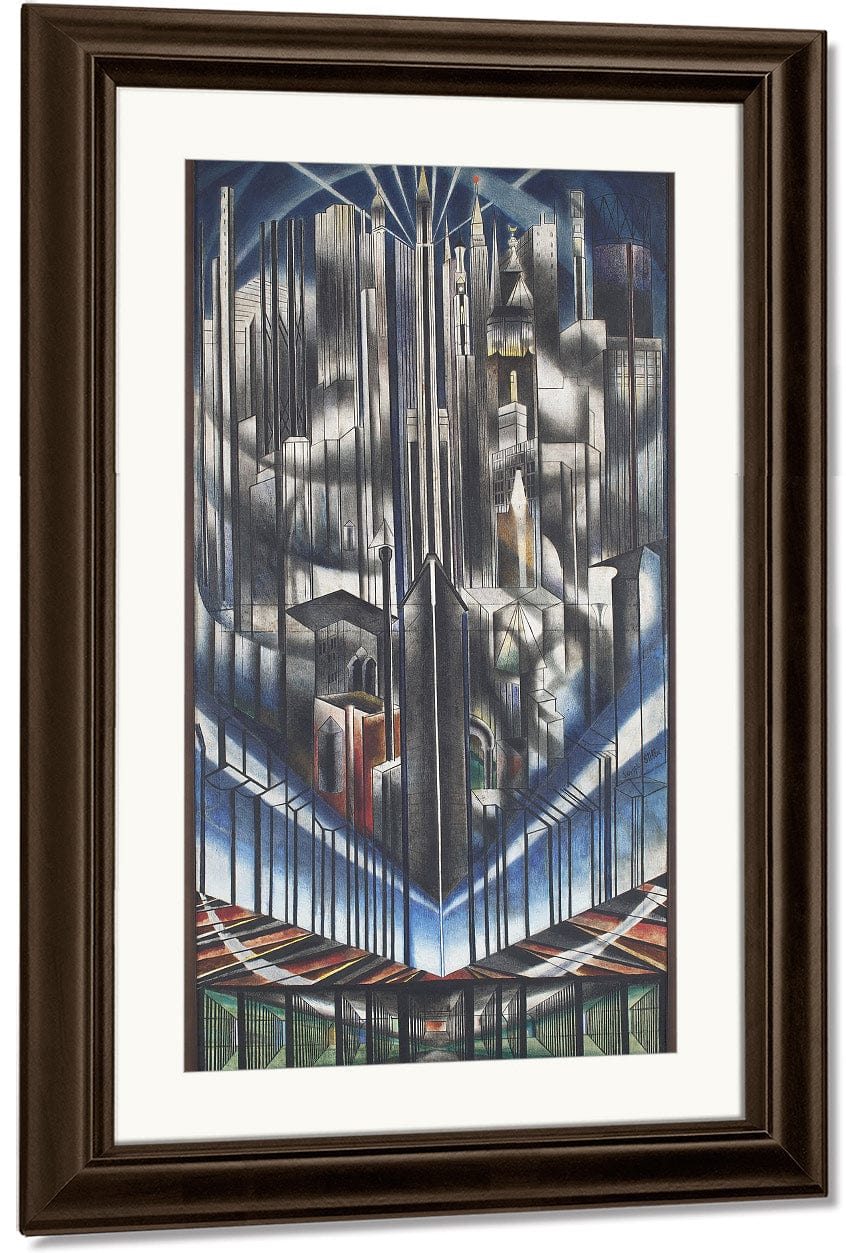 The Voice Of The City Of New York Interpreted  The Skyscrapers (The Prow) By Joseph Stella Fine Art Print