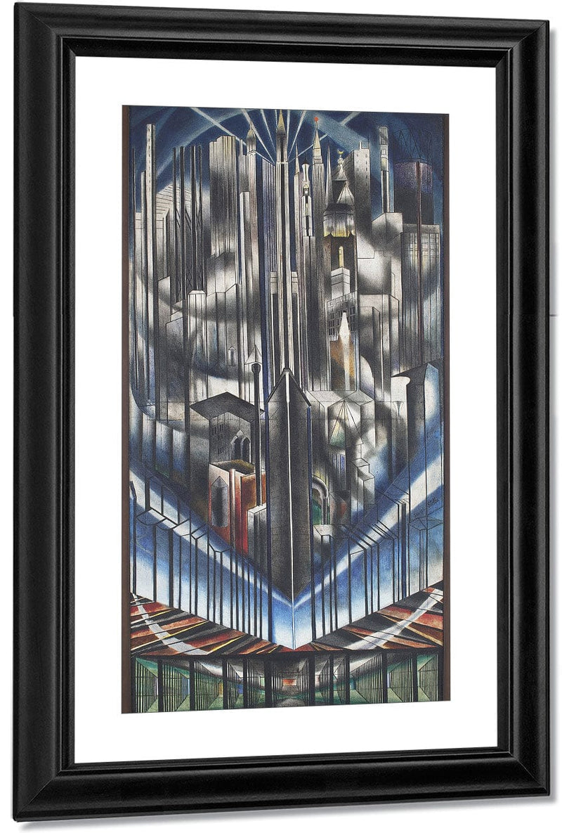 The Voice Of The City Of New York Interpreted  The Skyscrapers (The Prow) By Joseph Stella Fine Art Print