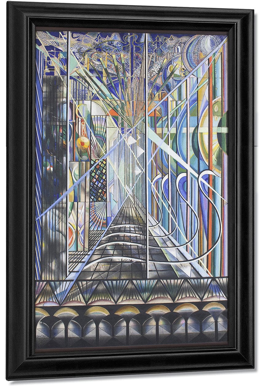 The Voice Of The City Of New York Interpreted  The White Way I By Joseph Stella Fine Art Print