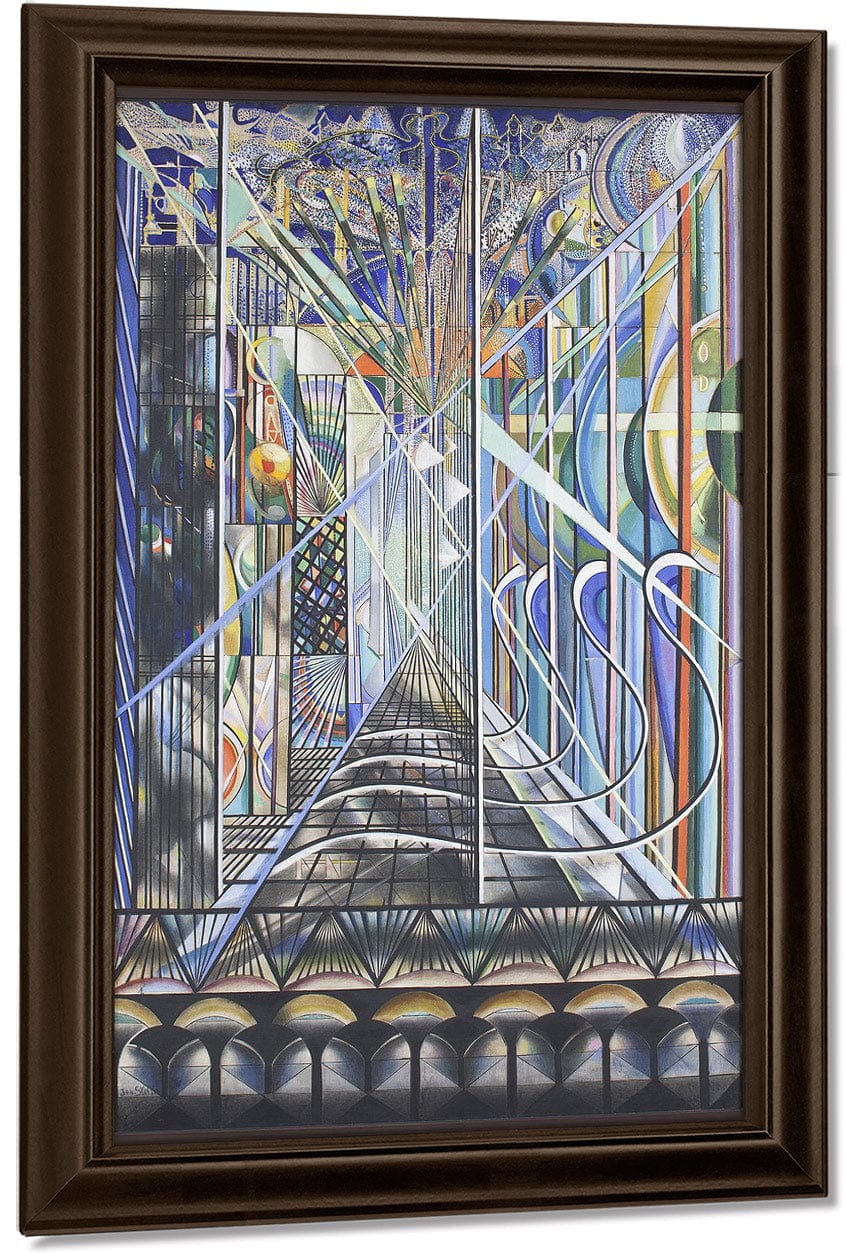 The Voice Of The City Of New York Interpreted  The White Way I By Joseph Stella Fine Art Print