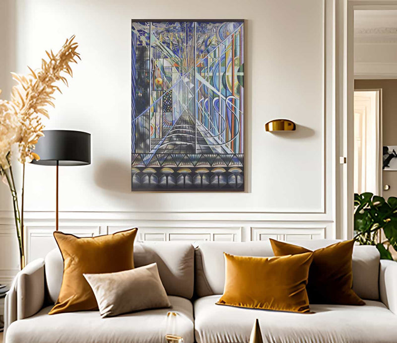 The Voice Of The City Of New York Interpreted  The White Way I By Joseph Stella Fine Art Print