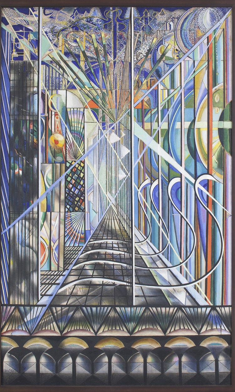 The Voice Of The City Of New York Interpreted  The White Way I By Joseph Stella Fine Art Print