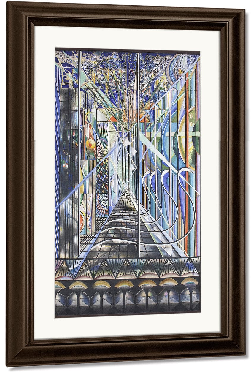 The Voice Of The City Of New York Interpreted  The White Way I By Joseph Stella Fine Art Print