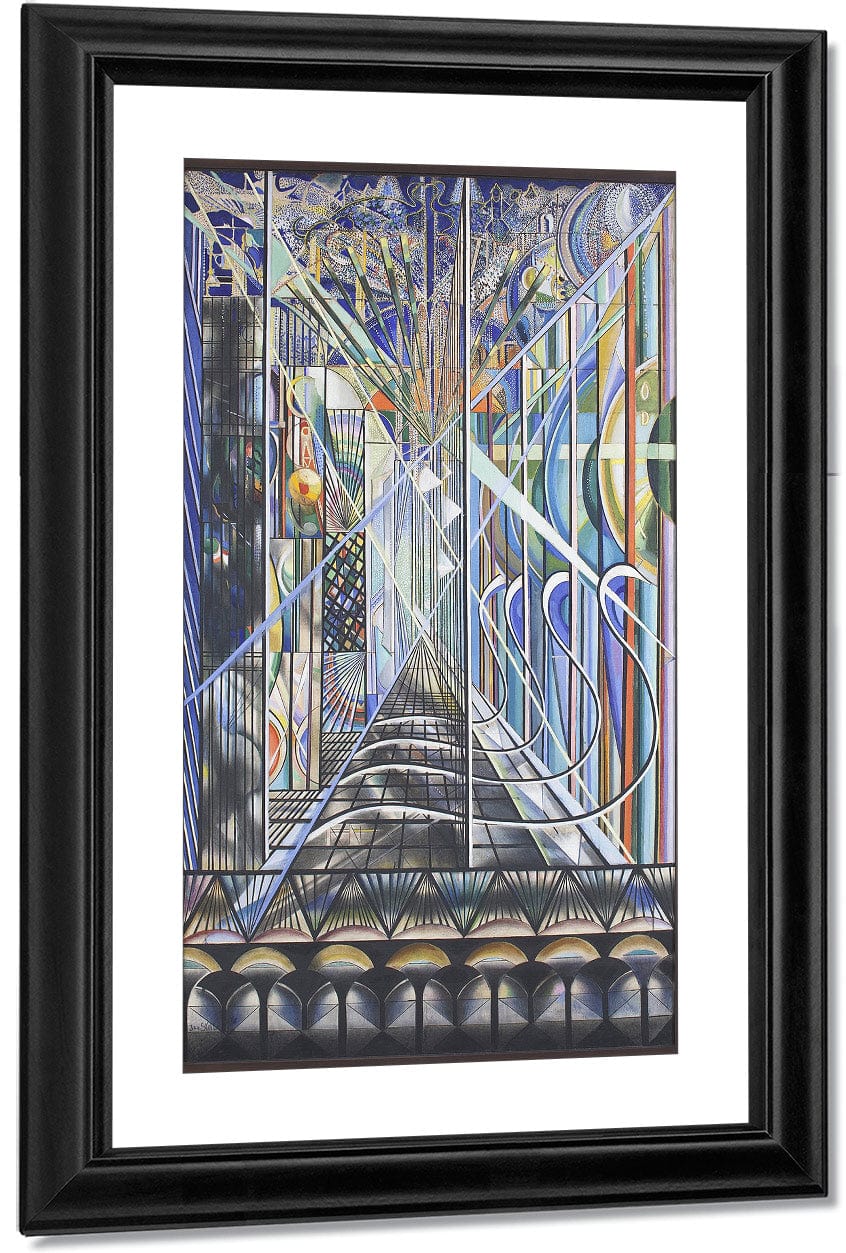 The Voice Of The City Of New York Interpreted  The White Way I By Joseph Stella Fine Art Print