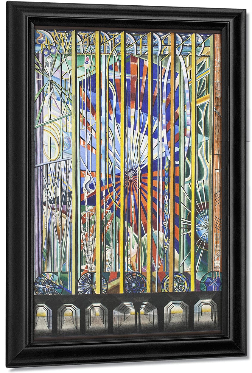 The Voice Of The City Of New York Interpreted The White Way Ii By Joseph Stella Fine Art Print