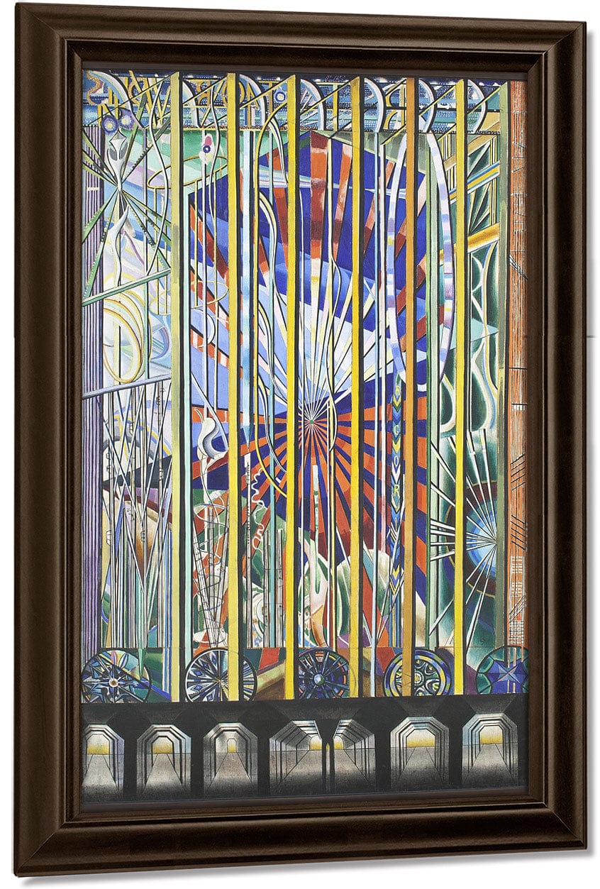 The Voice Of The City Of New York Interpreted The White Way Ii By Joseph Stella Fine Art Print