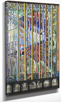 The Voice Of The City Of New York Interpreted The White Way Ii By Joseph Stella Fine Art Print