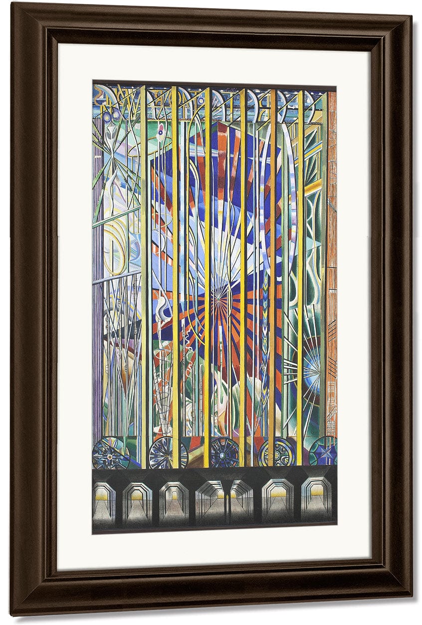 The Voice Of The City Of New York Interpreted The White Way Ii By Joseph Stella Fine Art Print