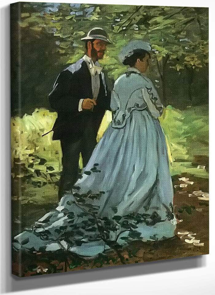 The Walkers By Claude Monet Fine Art Print