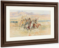 The War Party By Charles Marion Russell Fine Art Print