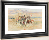 The War Party By Charles Marion Russell Fine Art Print