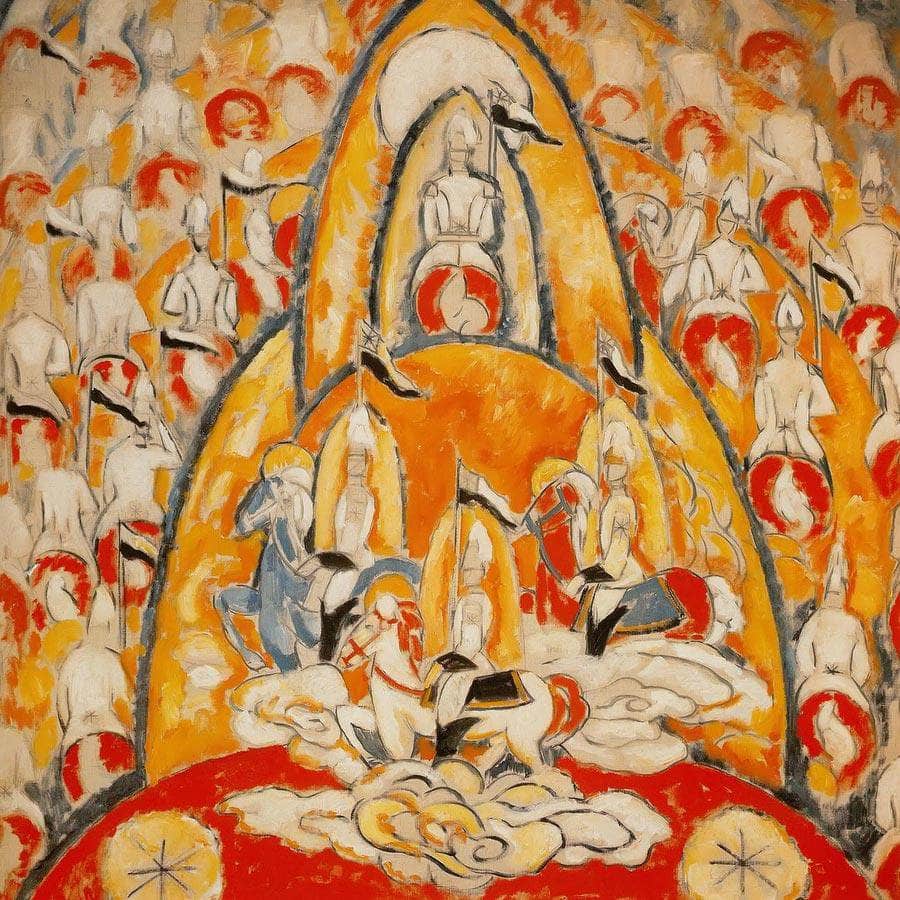 The Warriors By Marsden Hartley Fine Art Print