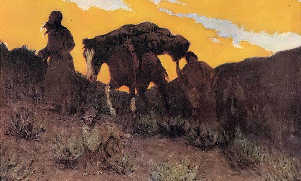The Warriors Last Ride By Frederic Remington Fine Art Print