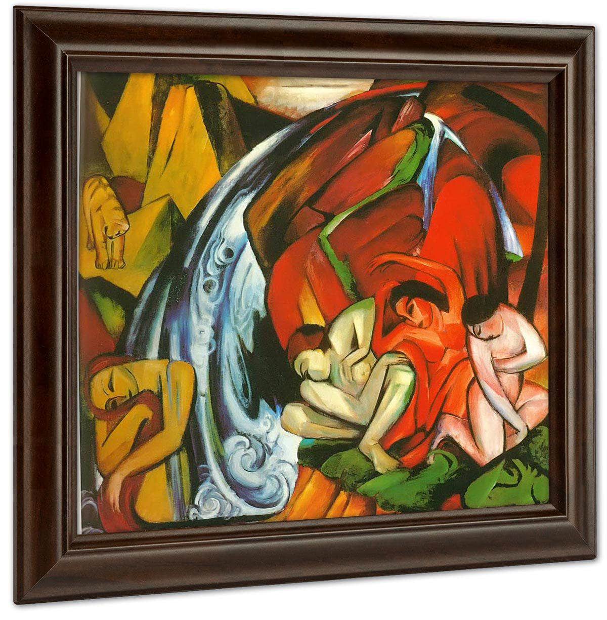 The Waterfall By Franz Marc Fine Art Print