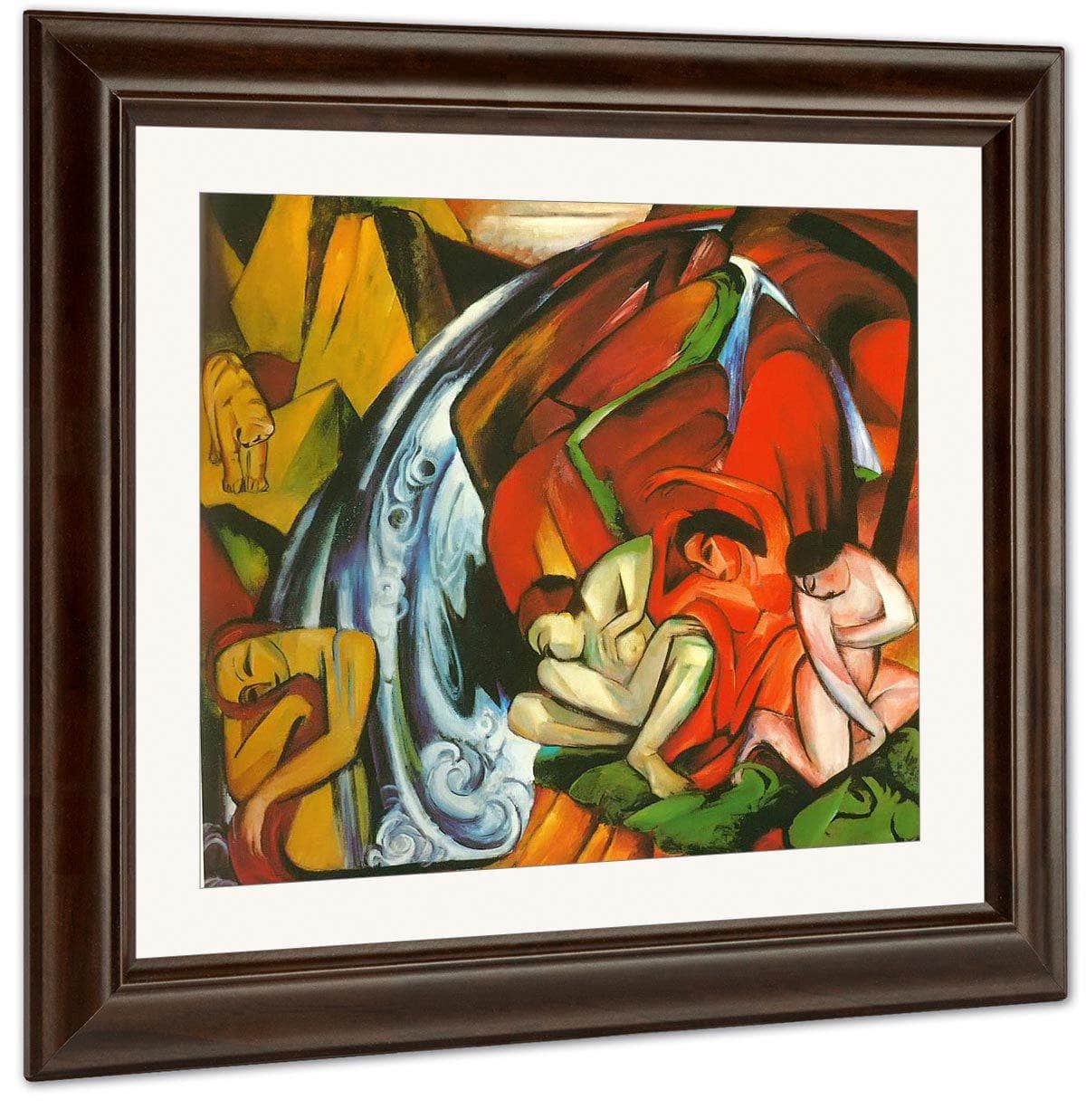 The Waterfall By Franz Marc Fine Art Print