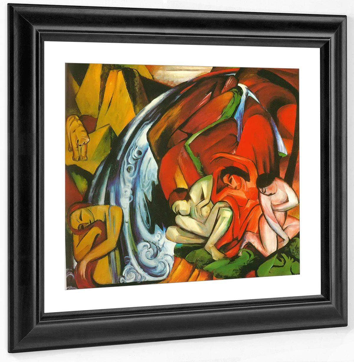 The Waterfall By Franz Marc Fine Art Print