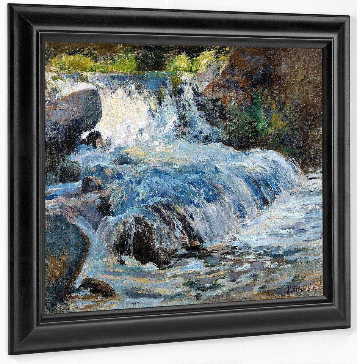 The Waterfall By John Henry Twachtman Fine Art Print