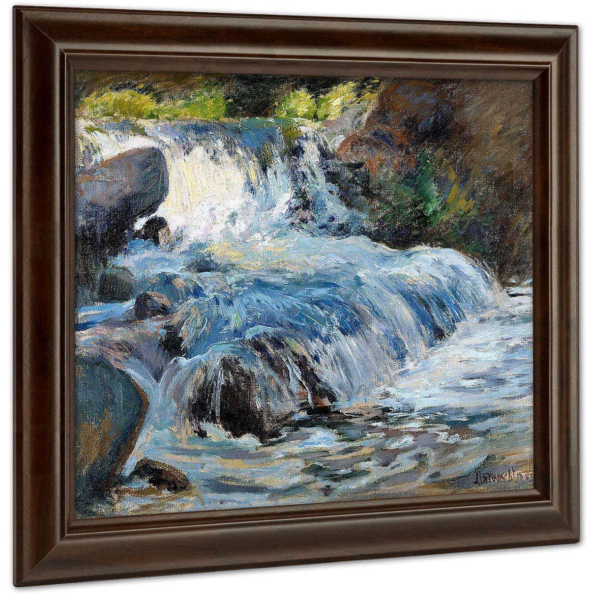 The Waterfall By John Henry Twachtman Fine Art Print