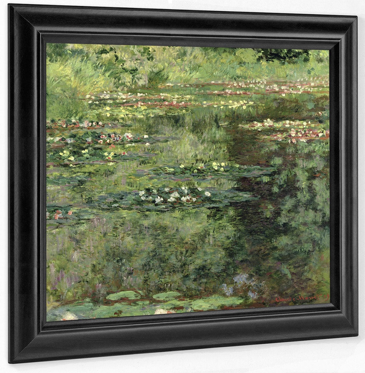 The Waterlily Pond By Claude Monet Fine Art Print