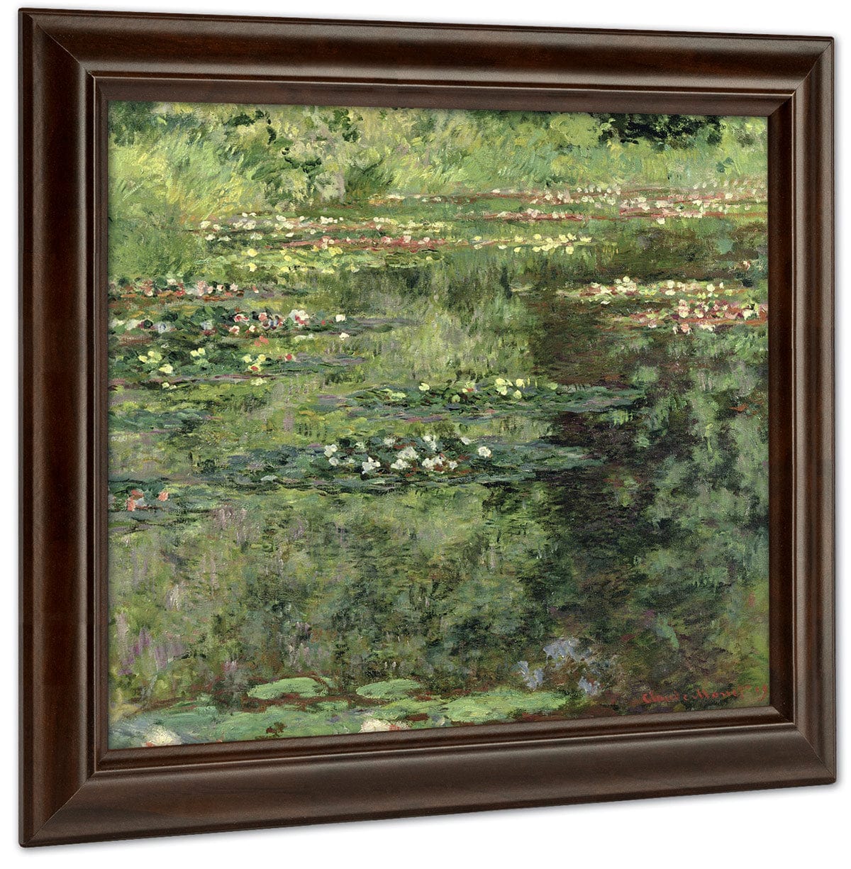 The Waterlily Pond By Claude Monet Fine Art Print