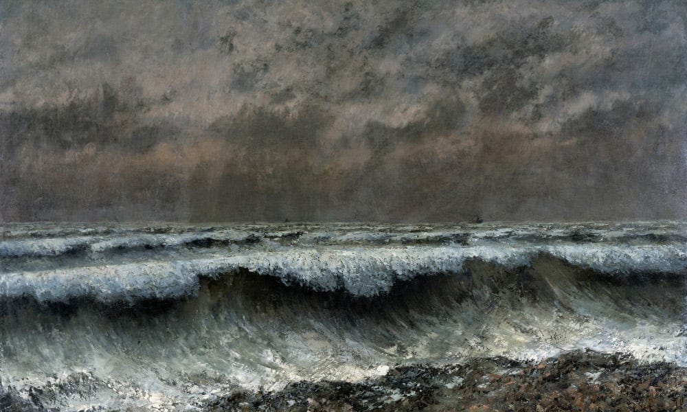 The Wave 1 By Jean Desire Gustave Courbet Fine Art Print