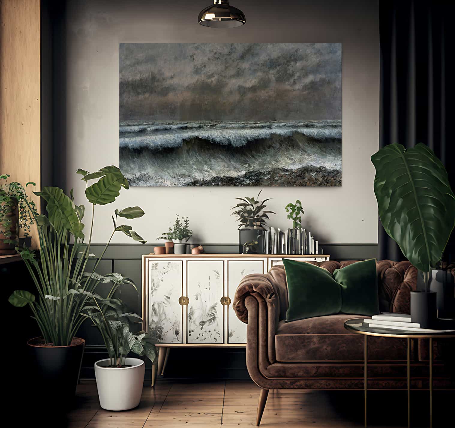 The Wave 1 By Jean Desire Gustave Courbet Fine Art Print