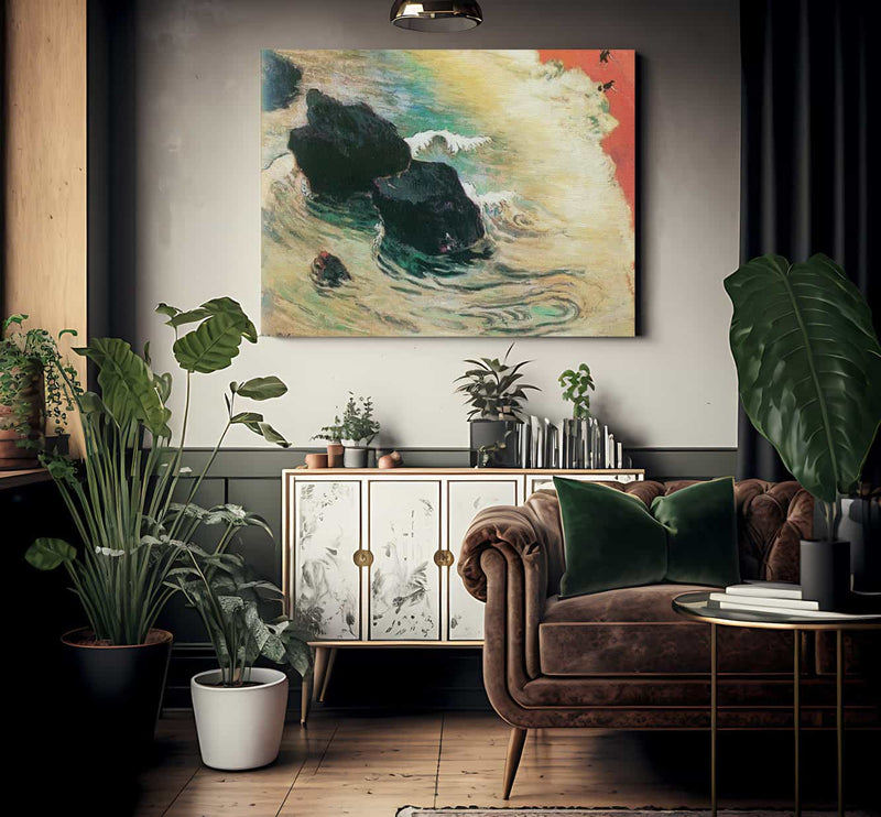 The Wave By Paul Gauguin Fine Art Print