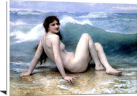 The Wave Painting William-Adolphe Bouguereau Canvas Art Fine Art Print