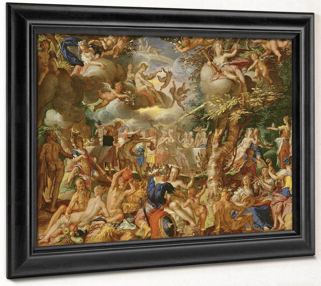 The Wedding Of Cupid And Psyche By Joachim Wtewael Fine Art Print