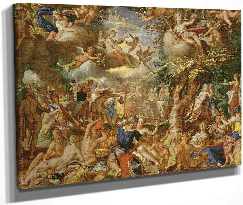 The Wedding Of Cupid And Psyche By Joachim Wtewael Fine Art Print