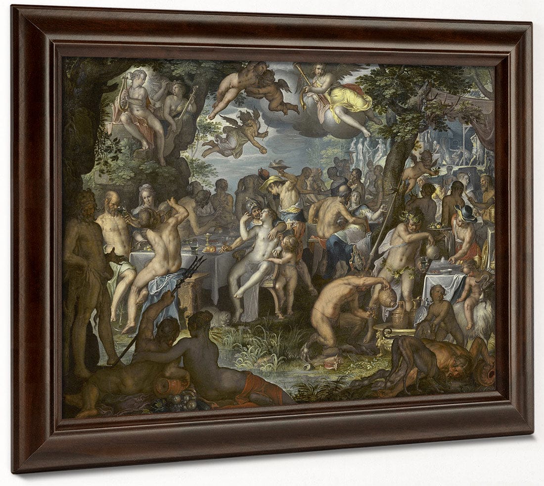 The Wedding Of Peleus And Thetis By Joachim Wtewael Fine Art Print