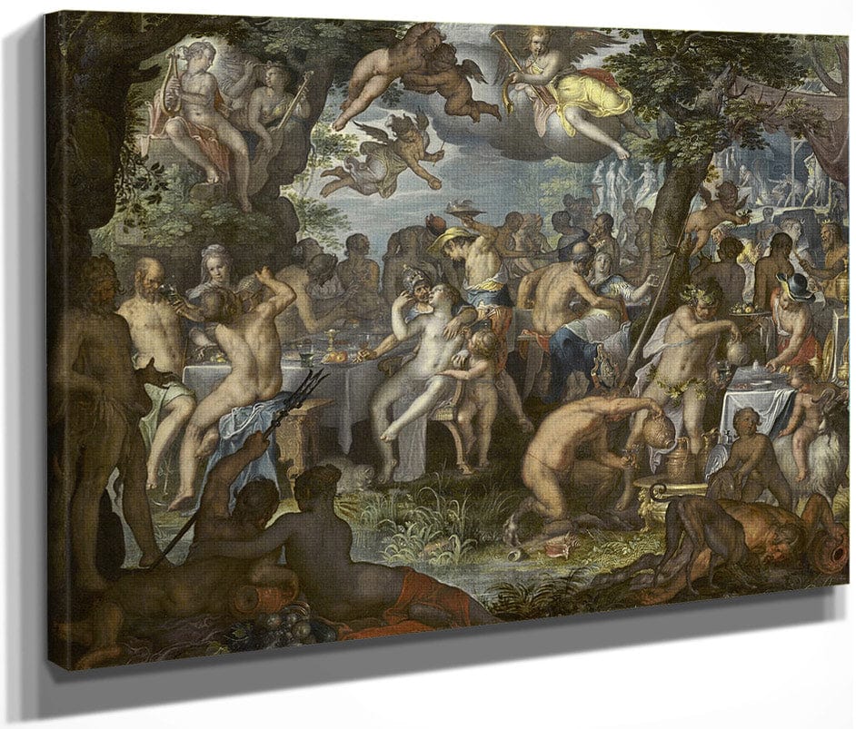 The Wedding Of Peleus And Thetis By Joachim Wtewael Fine Art Print