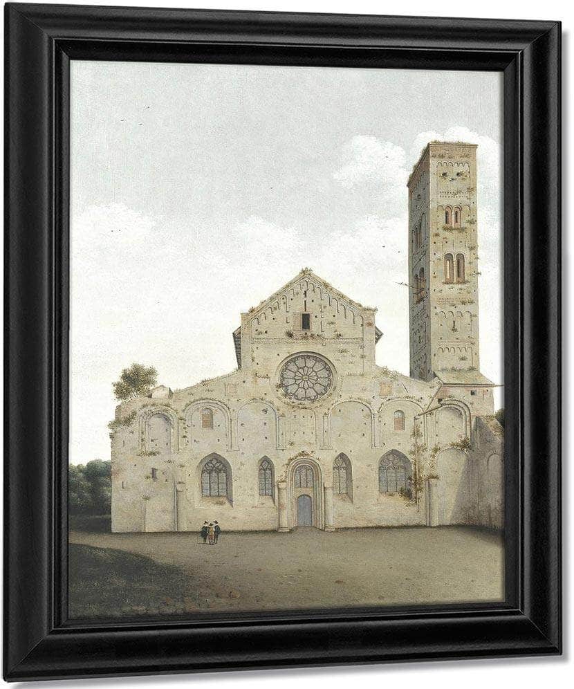 The West Facade Of The Church Of Saint Mary In Utrecht By Pieter Jansz. Saenredam Fine Art Print