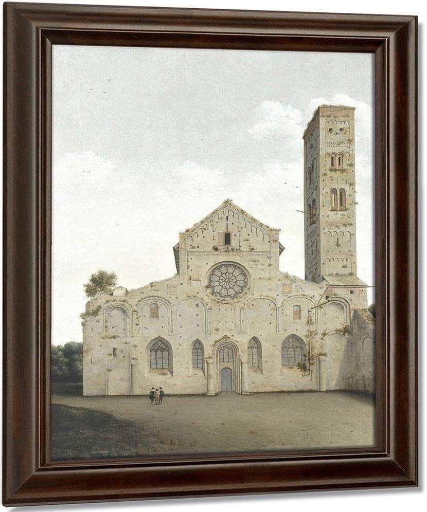 The West Facade Of The Church Of Saint Mary In Utrecht By Pieter Jansz. Saenredam Fine Art Print