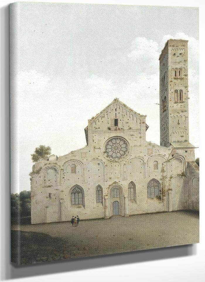 The West Facade Of The Church Of Saint Mary In Utrecht By Pieter Jansz. Saenredam Fine Art Print