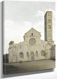 The West Facade Of The Church Of Saint Mary In Utrecht By Pieter Jansz. Saenredam Fine Art Print