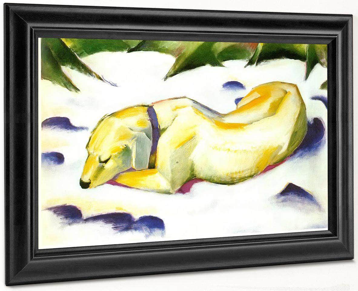 The White Dog By Franz Marc Fine Art Print